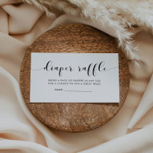 Chique baby shower luier loterij inzet