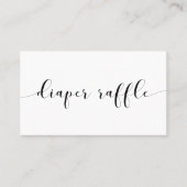 Chique baby shower luier loterij ticket (Voorkant)