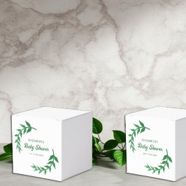 Chique Baby Shower met Groene Accenten Bedankdoosjes