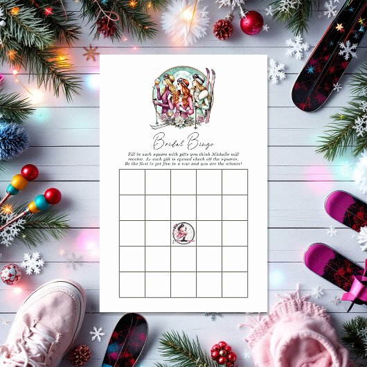 Chique Bachelorette Weekend Social Club Bingo Game