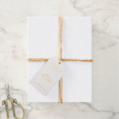 Chique Bagage Folie Gift Label Sjabloon Kleine Bed (Met Koord)