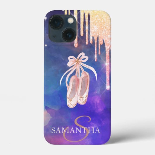 Chique ballet schoenen glitterslierten Case-Mate iPhone case (Achterkant)