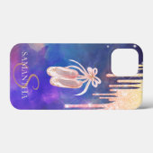 Chique ballet schoenen glitterslierten Case-Mate iPhone case (Achterkant (horizontaal))