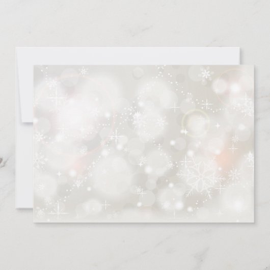 Chique Bauble Decorations Zakelijk Kerstfeest Kaart (Achterkant)