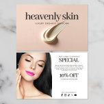 Chique Beauty Huidverzorging Spa Boutique Roze Flyer<br><div class="desc">Dompel uw merk in elegantie met onze chique flyer sjabloon perfect voor de schoonheids- en huidverzorgingsindustrie. Het toont een hoge-resolutie foto van een luxe gevlekte pop van huidverzorgingscrème op een zacht roze oppervlak, die eenvoud en verfijning belichaamt. Ideaal voor huidverzorgingsproducten, schoonheidsbedrijven, esthetici, spa's en boetieks die op zoek zijn naar...</div>