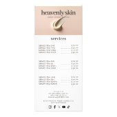 Chique Beauty Huidverzorging Spa Boutique Roze Reclamekaart (Voorkant)