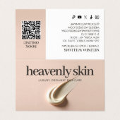 Chique Beauty Huidverzorging Spa Boutique Roze Visitekaartje (Buitenkant ongevouwen)