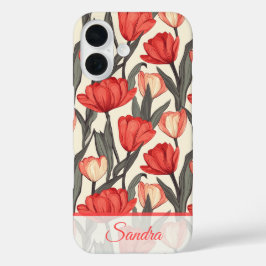 Chique Bedankje Geschenk Tulp Naam iPhone 16 Hoesje