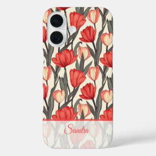 Chique Bedankje Geschenk Tulp Naam iPhone 16 Hoesje