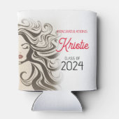 Chique Beige Kapsalon Diploma-uitreiking Feest Ret Blikjeskoeler (Achterkant)