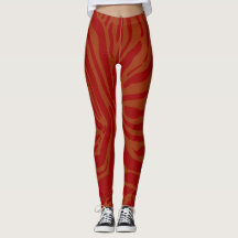 chique beige & rode zebraprint patroon
