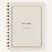 Chique Beige Zand Notitieboek Planner Aanpassen (Voorkant)