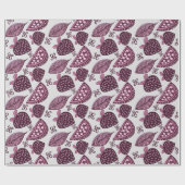 Chique Berry & Fruitig Patroon Cadeaupapier (Vlak)