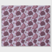 Chique Berry & Fruitig Patroon Cadeaupapier (Vlak)