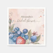 Chique Bessie Zoete Aardbei Bruidsdouche Servet (Voorkant)