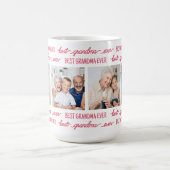 Chique beste GRANDMA ooit gepersonaliseerde fotoco Koffiemok (Center)