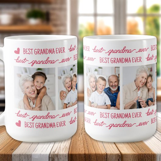 Chique beste GRANDMA ooit gepersonaliseerde fotoco Koffiemok