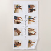 Chique beste vrienden voor altijd citaat 8 foto co strandlaken (Voorkant)