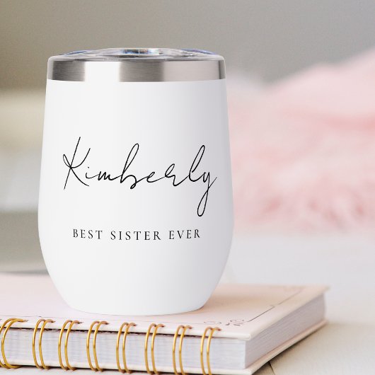 Chique beste zus ooit script monogram
