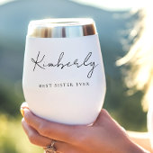 Chique beste zus ooit script monogram
