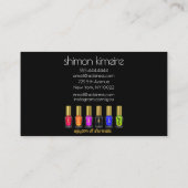 Chique Bewitched Nail Art Manicurist Loyaliteit Visitekaartje (Achterkant)
