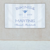 Chique bikini's en martinis strand vrijgezellenfee spandoek
