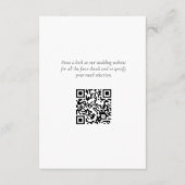 Chique Blauw Bloemen Hydrangea Bruiloft RSVP Informatiekaartje (Achterkant)