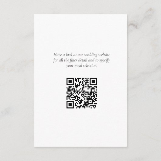 Chique Blauw Bloemen Hydrangea Bruiloft RSVP Informatiekaartje (Achterkant)