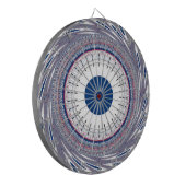 Chique blauw dartbord (Voorkant Links)