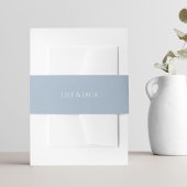 Chique blauw en wit Hydrangea bruiloft Uitnodigingen Wikkel