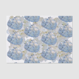 Chique Blauw en Wit Hydrangea Tissue Paper Tissuepapier