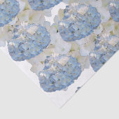 Chique Blauw en Wit Hydrangea Tissue Paper Tissuepapier (Detail)