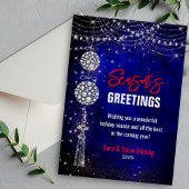 Chique blauw ornamenten glitter kerst nieuwjaar