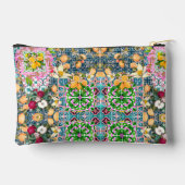 Chique blauw roze siciliaanse citrus bloemige tege etui (Achterkant)