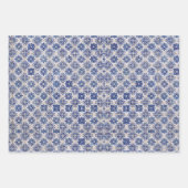 Chique Blauw wit wilg chinoiserie toile Inpakpapier Vel (Voorkant 3)