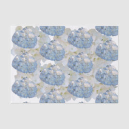 Chique blauwe en witte hortensia-tissuepapier tissuepapier