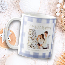 Chique Blauwe Gingham Schotlandse Ruit Familie Ker