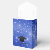 Chique Blauwe Glitter Afstudeerfeest 2026 Bedankdoosjes (Geopend)