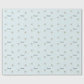 Chique Blauwe Libelle Droom Cadeaupapier (Vlak)