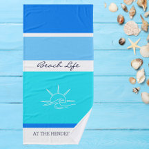 Chique blauwe strepen Ocean Beach House