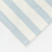 Chique blauwe witte strepen fleece deken (Hoek)