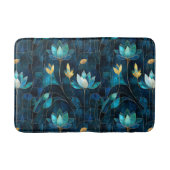 Chique blauwgroen chrysant badmat (Voorkant)