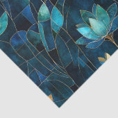 Chique blauwgroen chrysant tissuepapier (Detail)