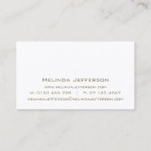 Chique Blauwgroen en gouden Waterverf Ink Blot Abs Visitekaartje (Achterkant)