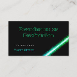 Chique Blauwgroen Groene Stijl op Classic Zwart Mo Visitekaartje