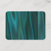 Chique Blauwgroen Satijn Bruiloft Behuizing Kaart (Achterkant)