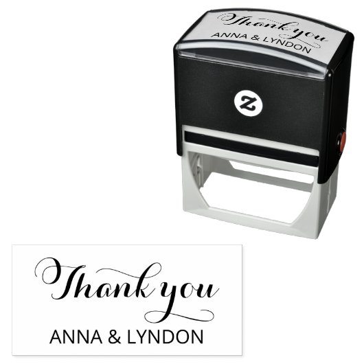 Chique bloeien | Bedankt op maat Zelfinktende Stempel (In situ)