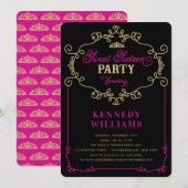  chique bloeien lief 16 verjaardagsfeestje kaart (Voorkant / Achterkant)