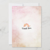 Chique Bloemen Baby Shower Zoete Kleine Tweeling M Kaart (Achterkant)