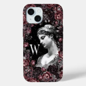 CHIQUE BLOEMEN  BAROK MONOGRAM GEPERSONALISEERD Case-Mate iPhone CASE (Achterkant)
